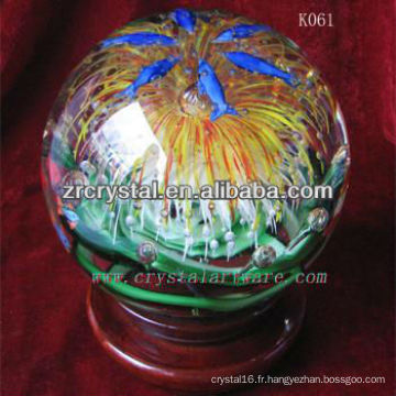belle boule de cristal k9 K061